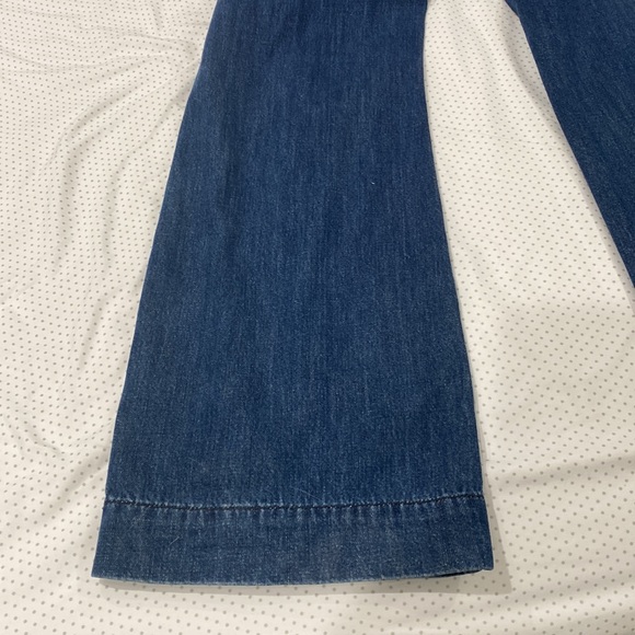 FREE PEOPLE Halter neck denim jumpsuit, US Size 4, worn once - Picture 3 of 8